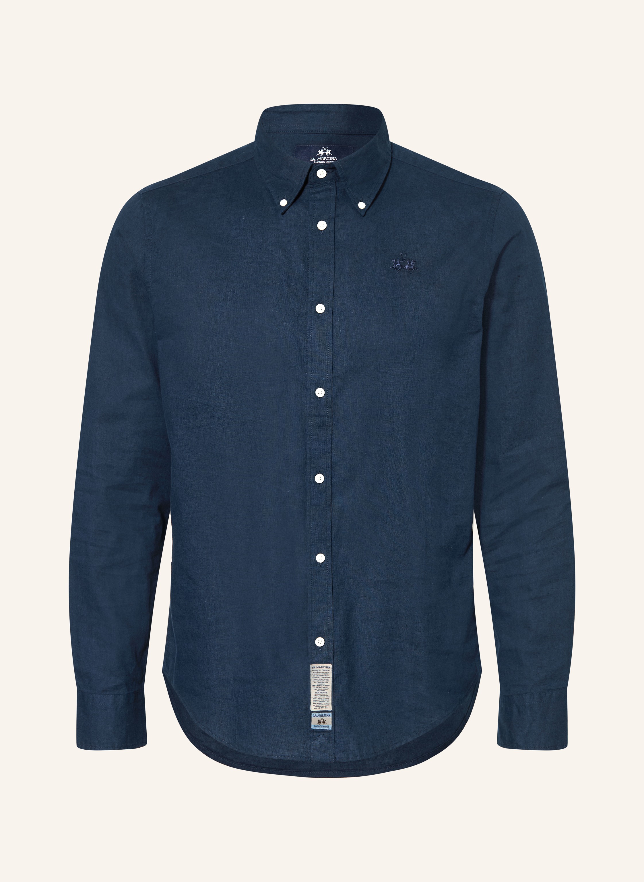LA MARTINA Hemd Regular Fit mit Leinen