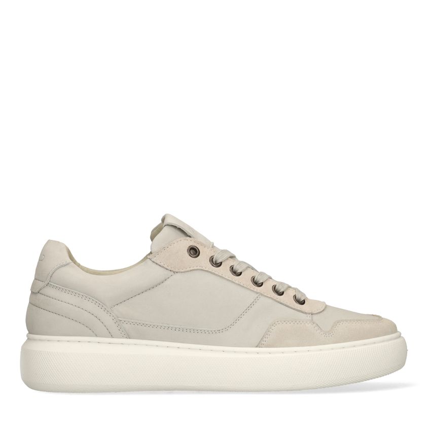 Manfield Off White nubuck sneakers