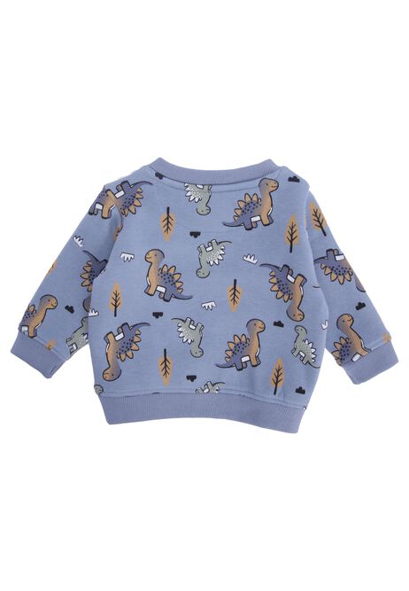 Baby Boys Blue Dinosaur Sweatshirt & Joggers Set