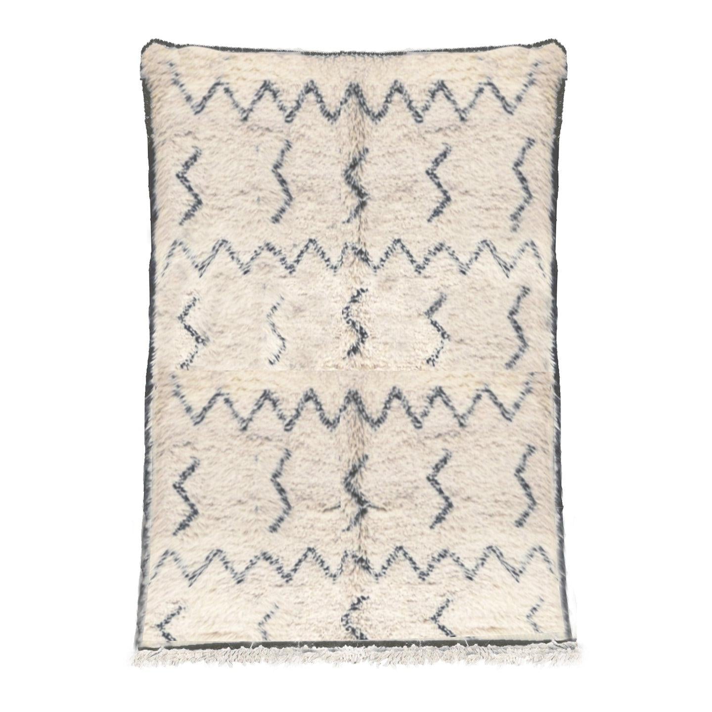 AFK Living vloerkleed Berber - handgemaakt - Wol - 80 cm x 240 cm