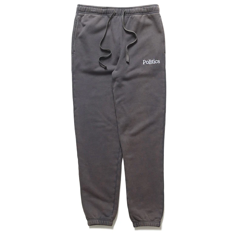 Politics Vintage Wash Sweatpants - Black