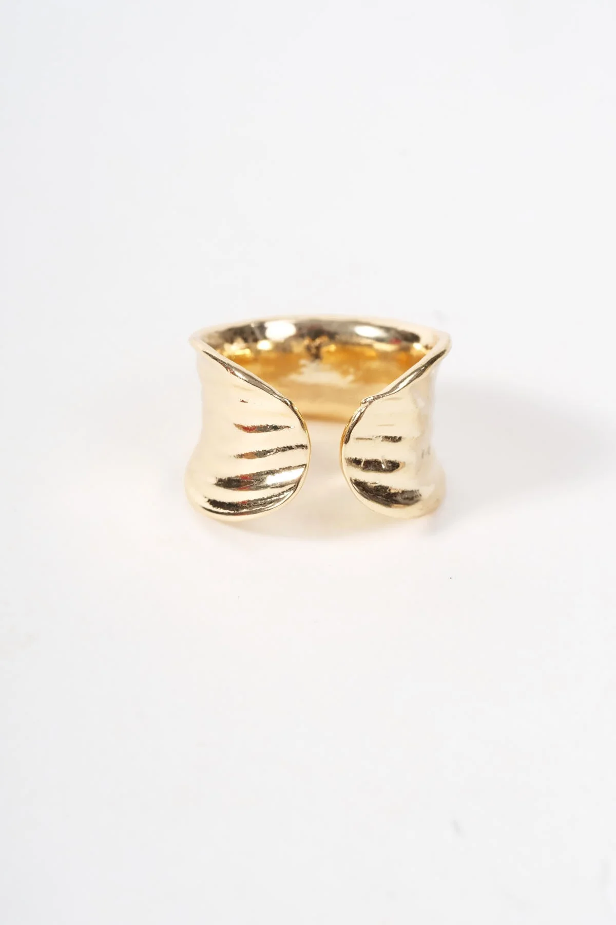 Chunky Gold Open Ring - Size 7