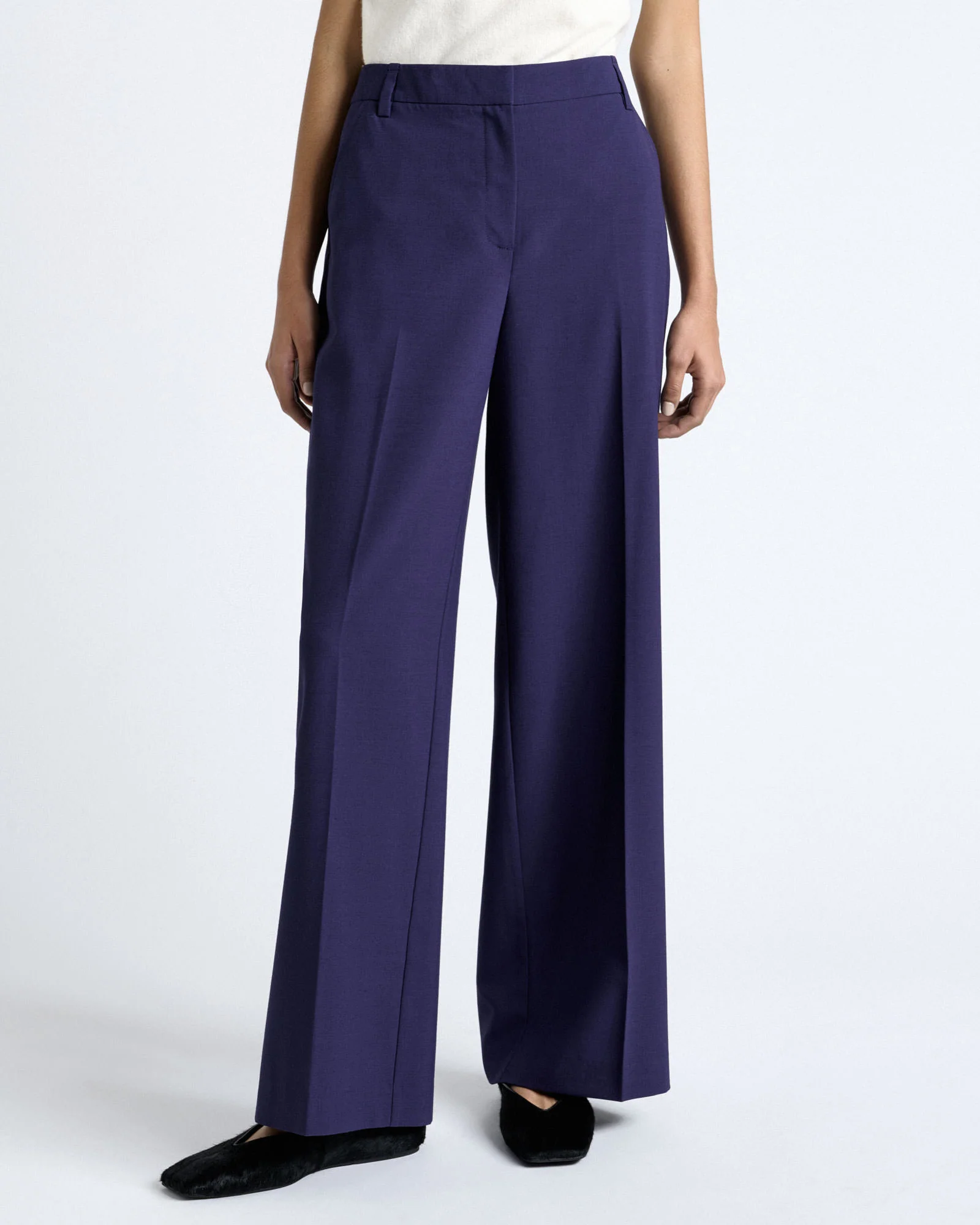 Dark Cobalt European Stretch Suiting Straight Leg Pant