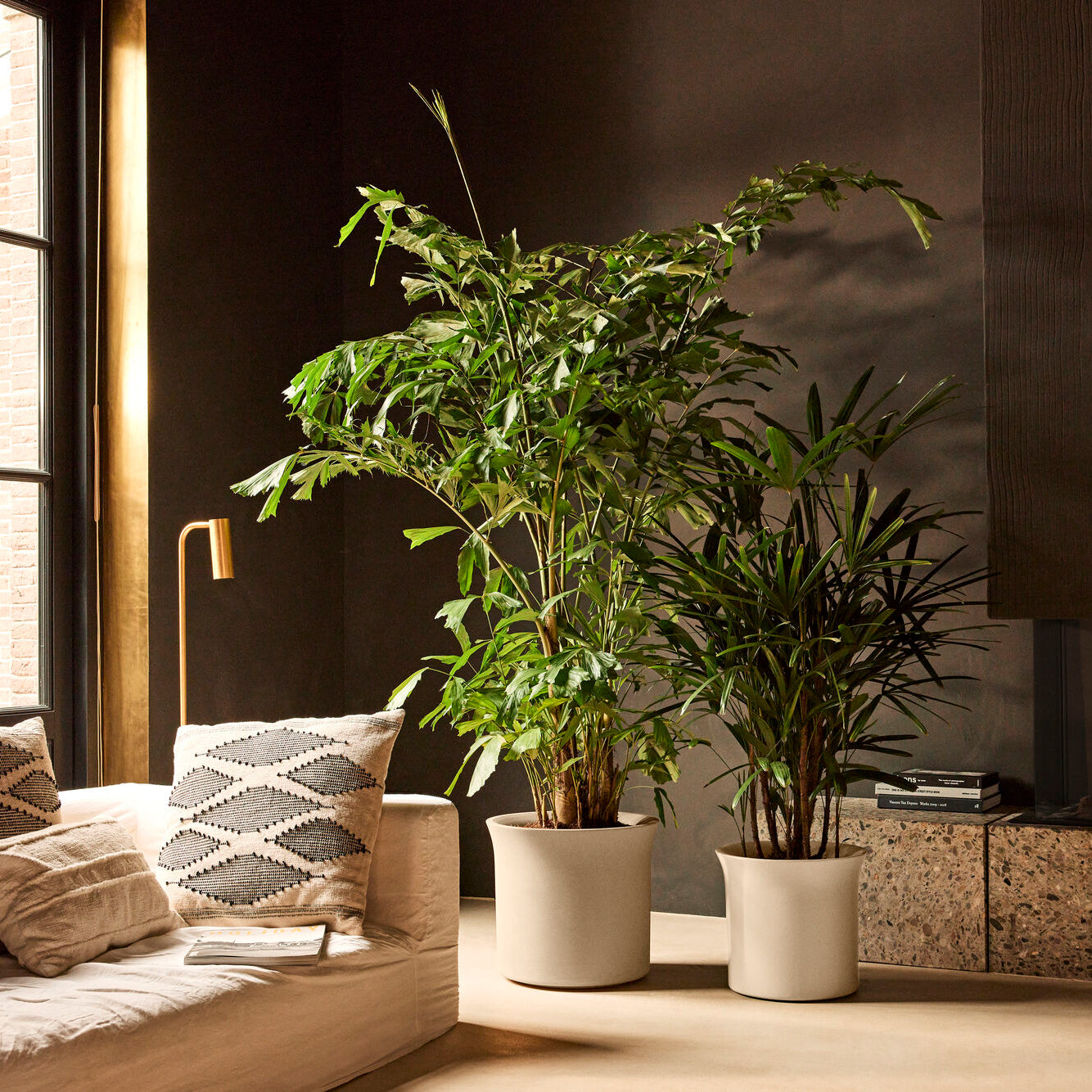 Elho June Tulip 47 - Balanced beige - Ø 47 x H 43 cm - Binnen en Buite