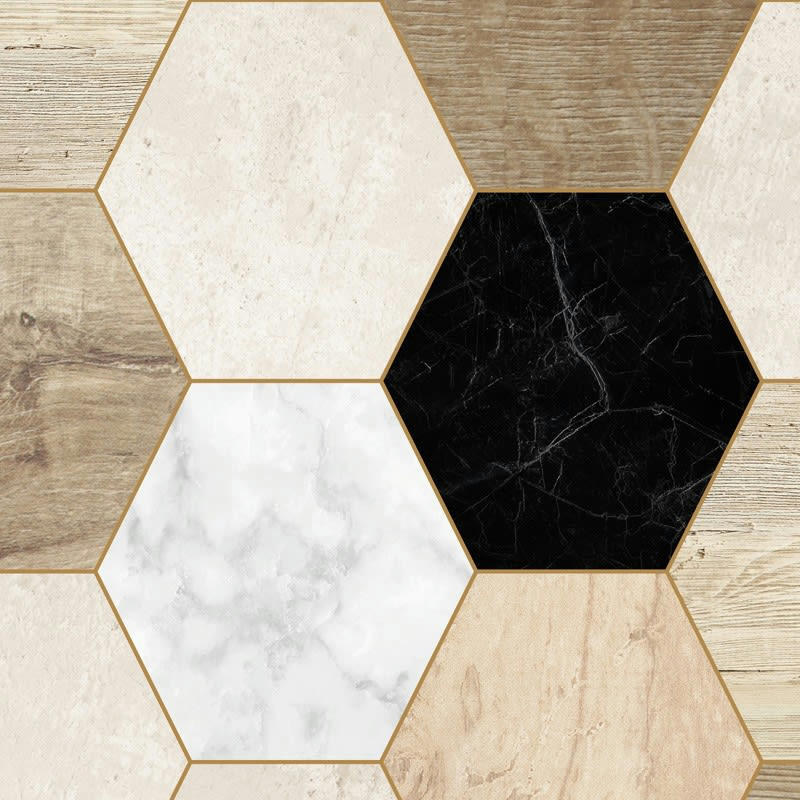 MIX & BLACK - Crédence cuisine Bandeau ALU lot de 2 L 90xH 20cm Multicolore