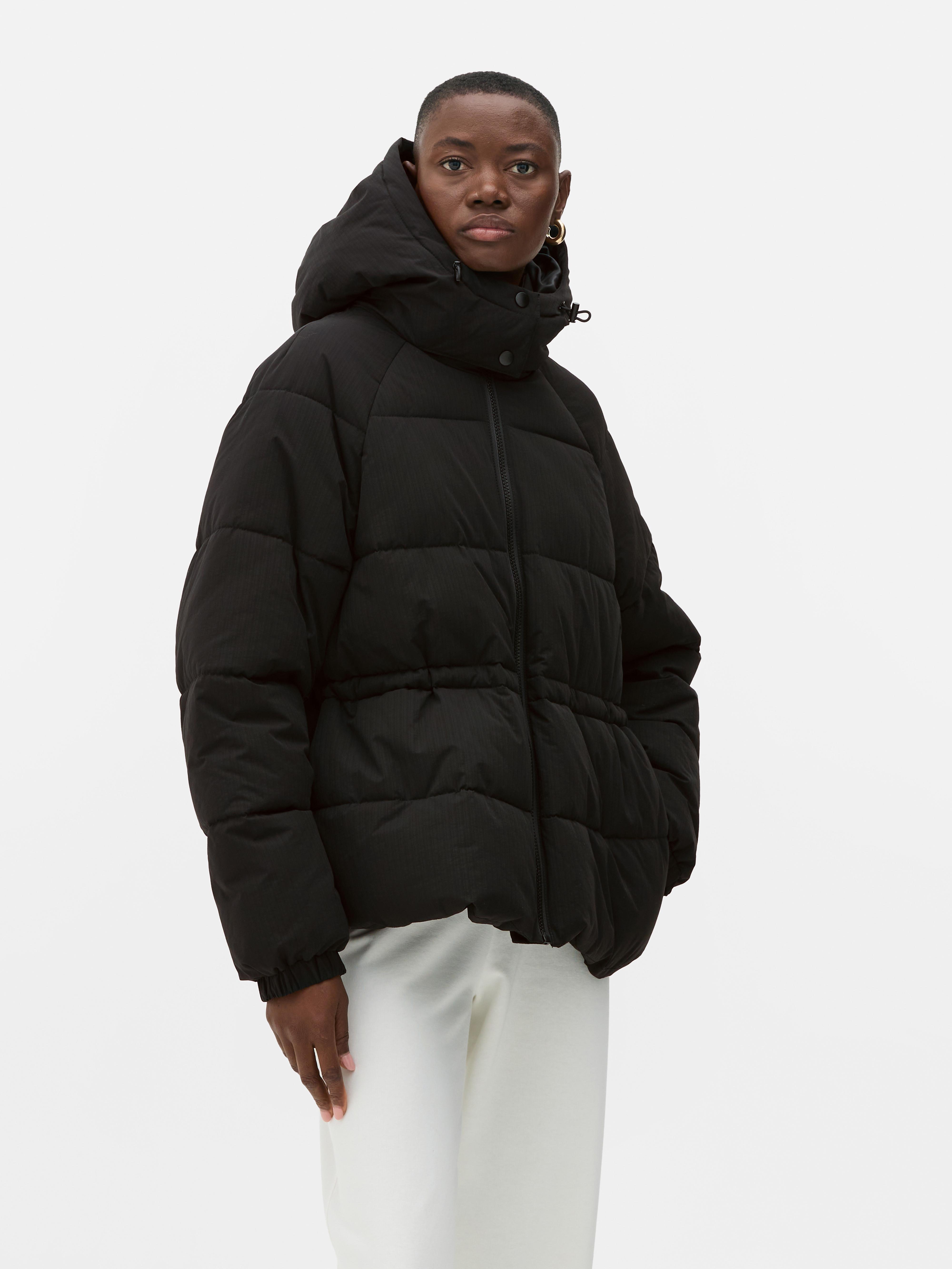 Padded Cinch Waist Jacket