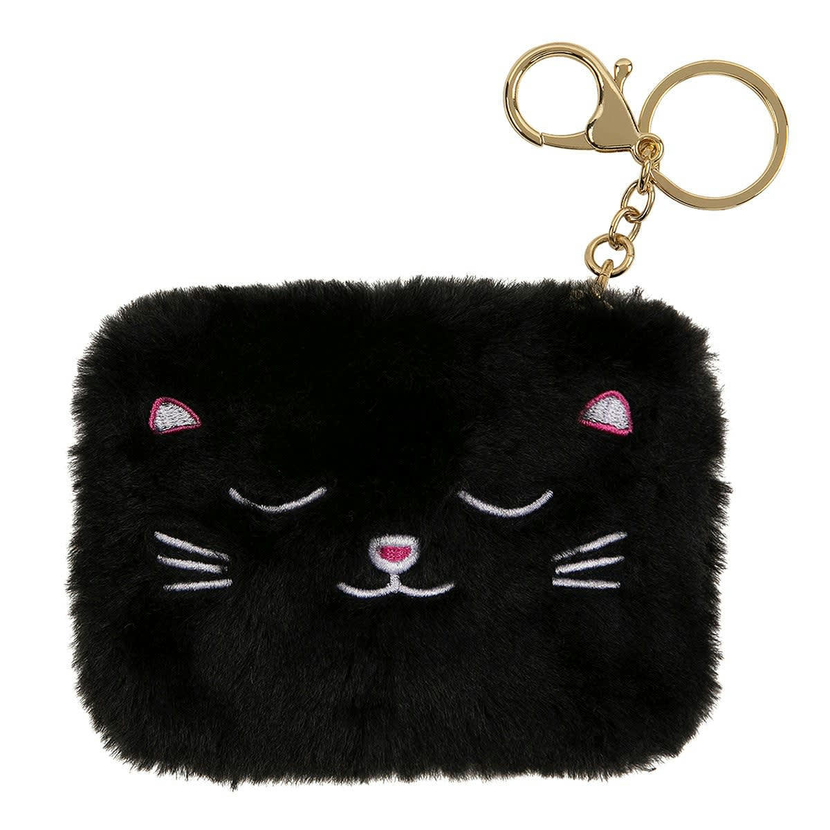 - Porte-monnaie Peluche Chat Noir