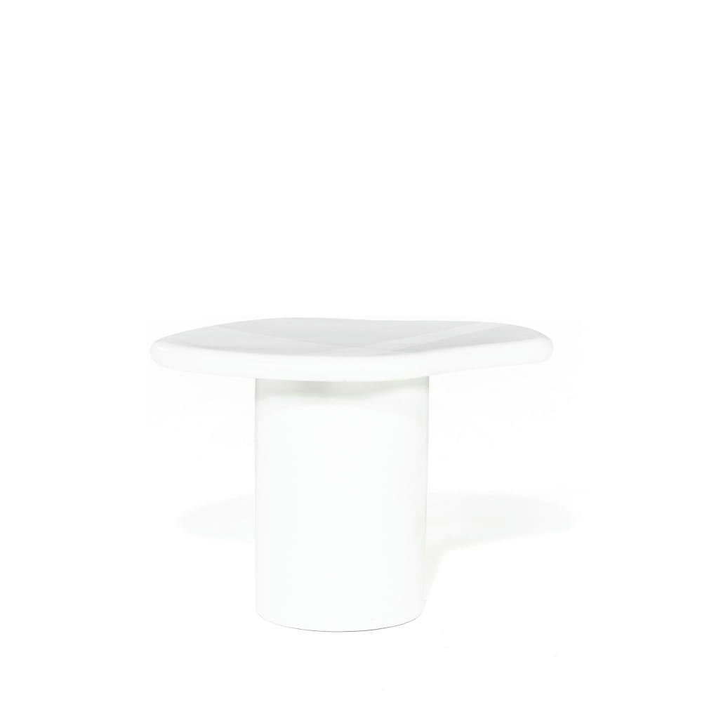 SEKI - Table d'appoint organique blanc
