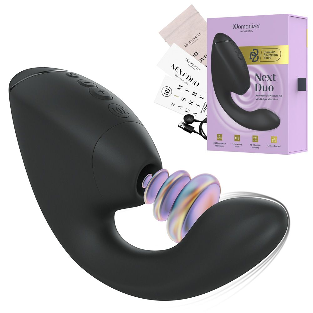 Next Duo - Klitoraler & G-Punkt Dual-Stimulator mit 3D Pleasure Air
