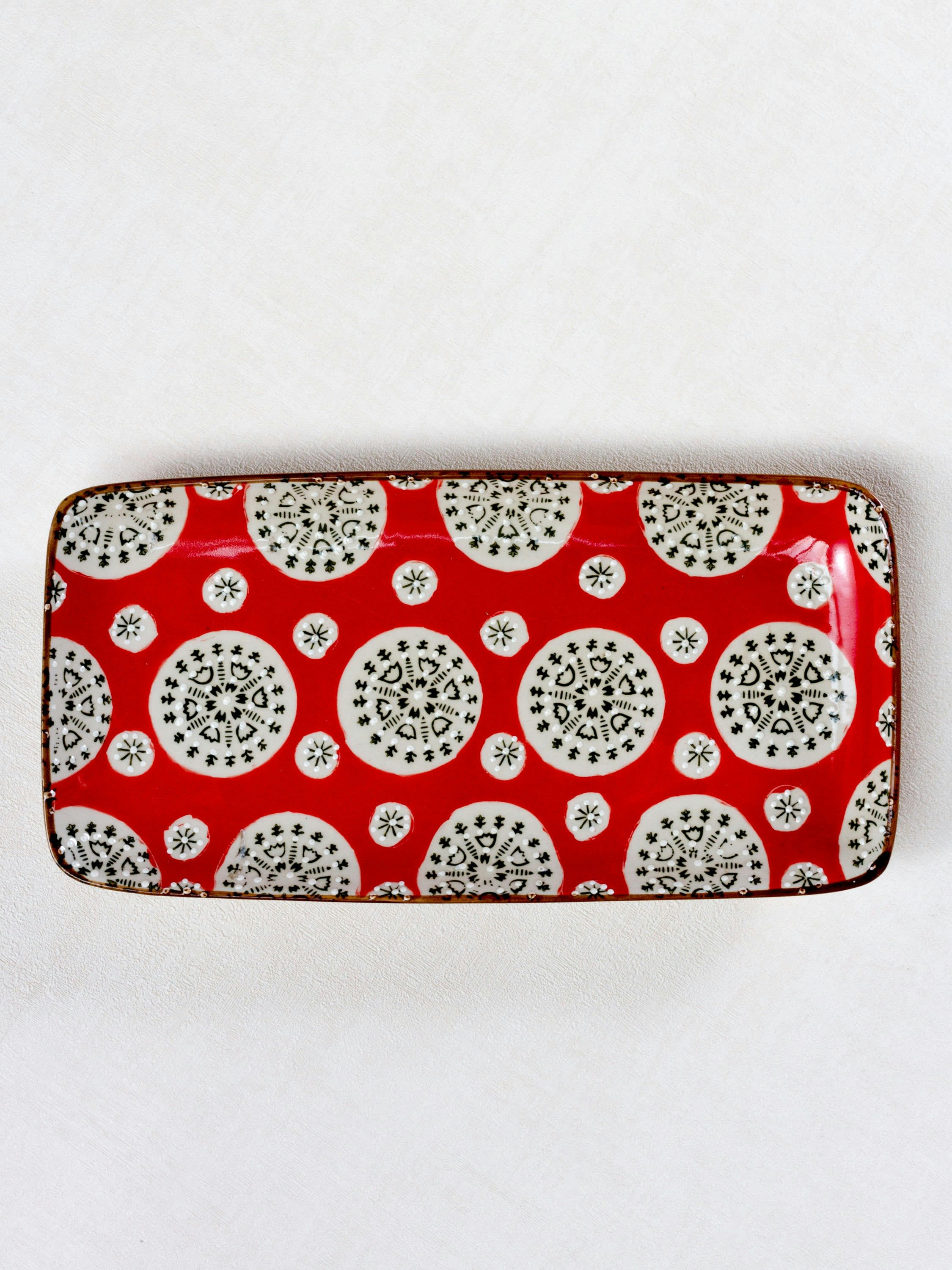 BOHEMIAN - Plat à cake en céramique mutlicolore