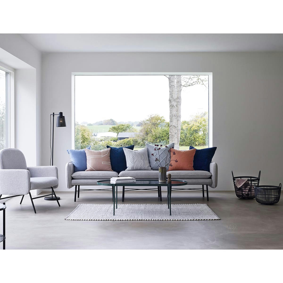 ALCHEMY - Panier en rotin noir (x2)