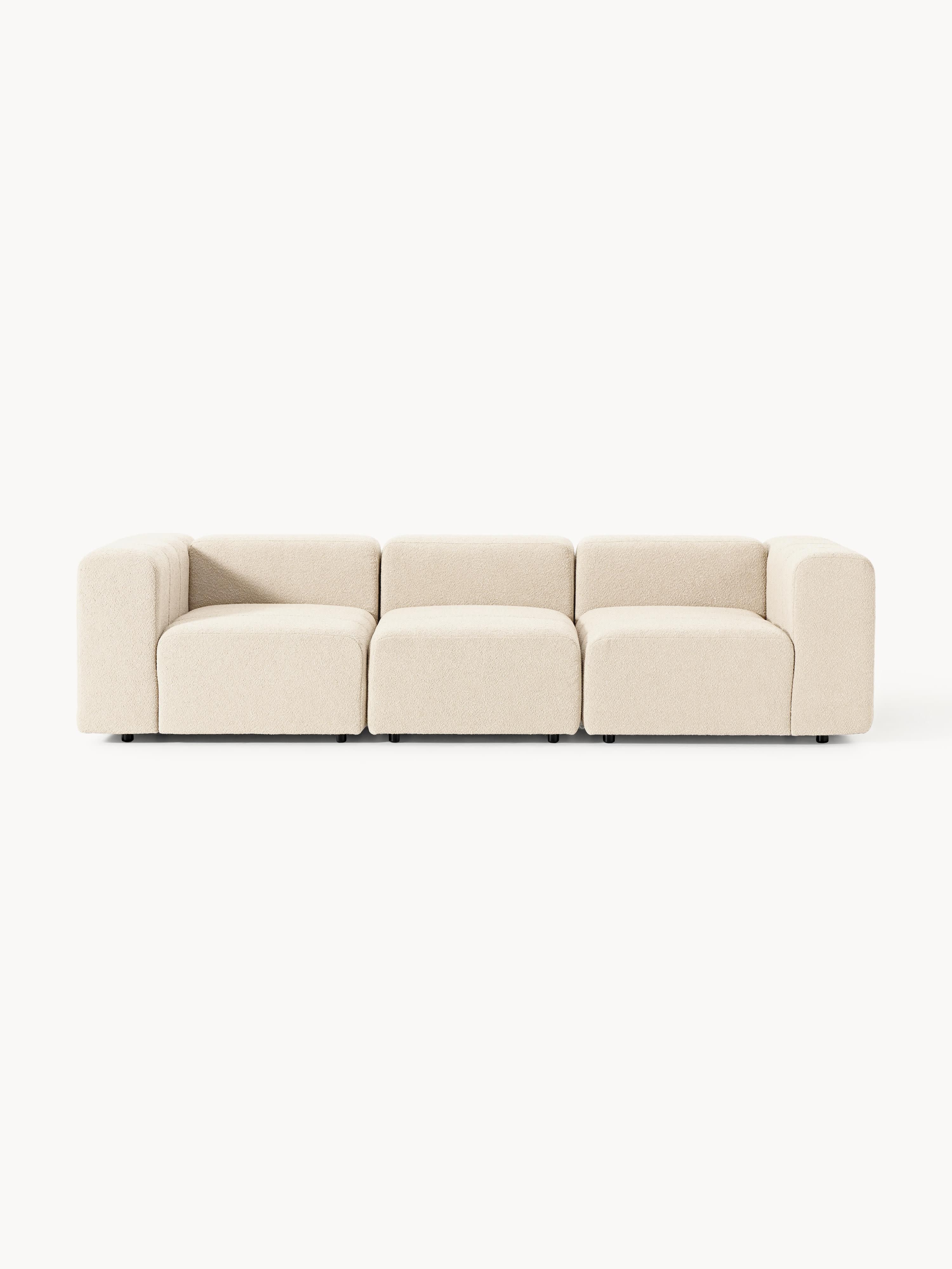 Modulares Bouclé-Sofa Lena (4-Sitzer)