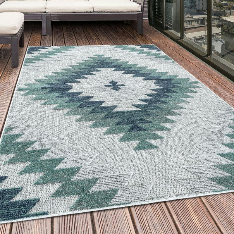 BALI - Tapis extérieur à relief canggu multi 140x200cm