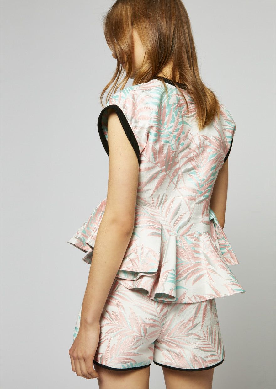 House of Holland House Of Holland Jacquard Leaf Shorts