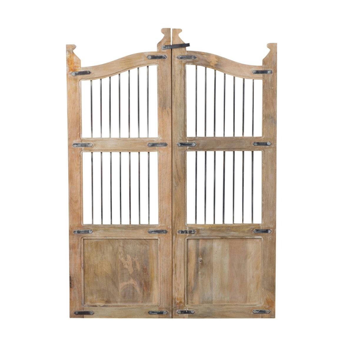 - Tête de lit en bois marron 100 cm