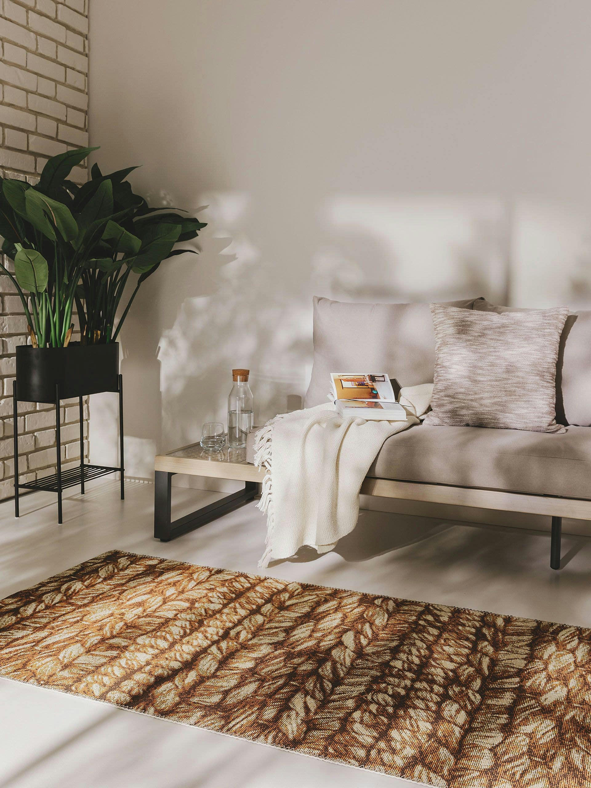 KENYA - Tapis d'extérieur & intérieur beige 80x250