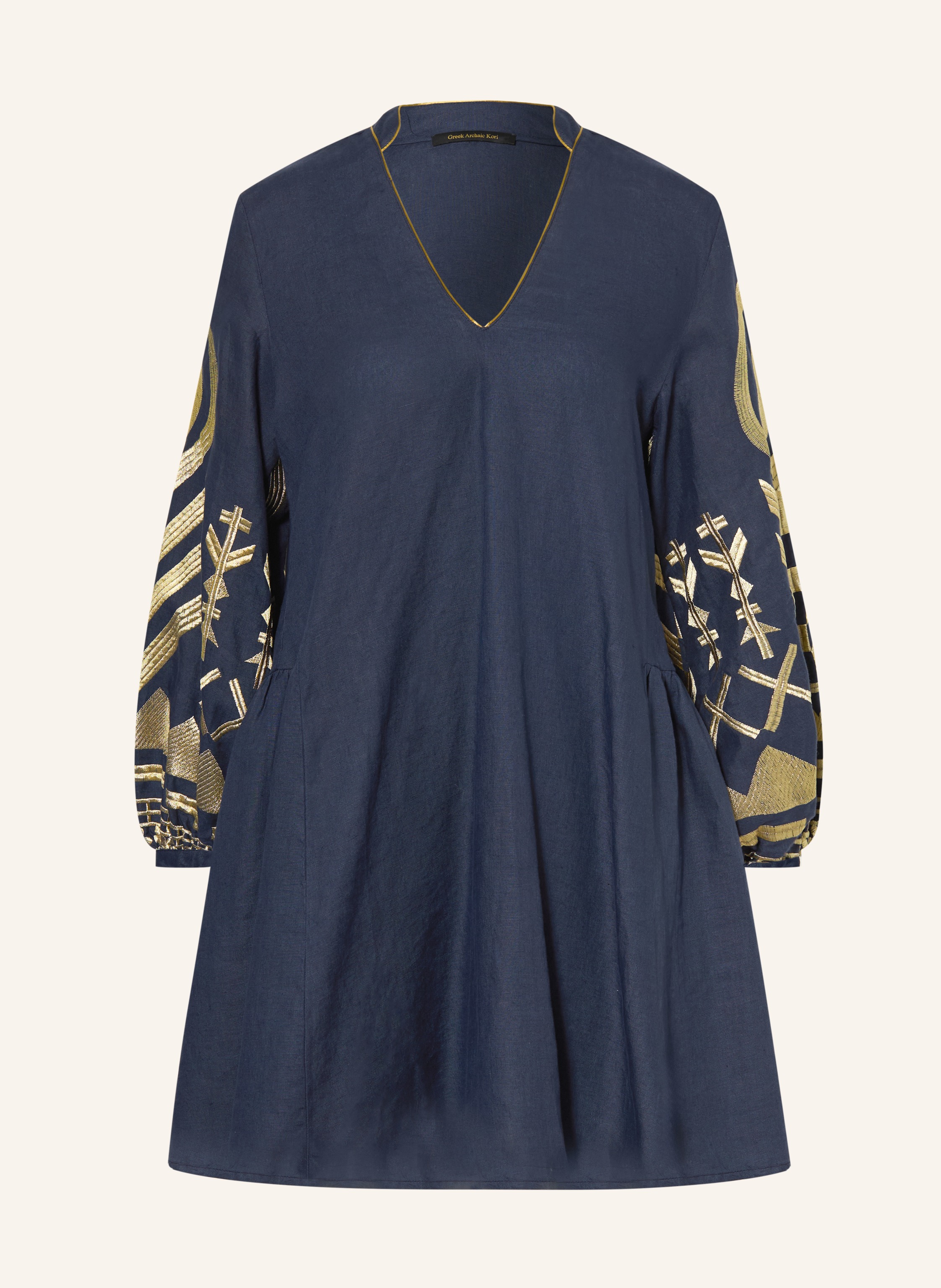 Greek Archaic Kori Strandkleid FEATHER aus Leinen