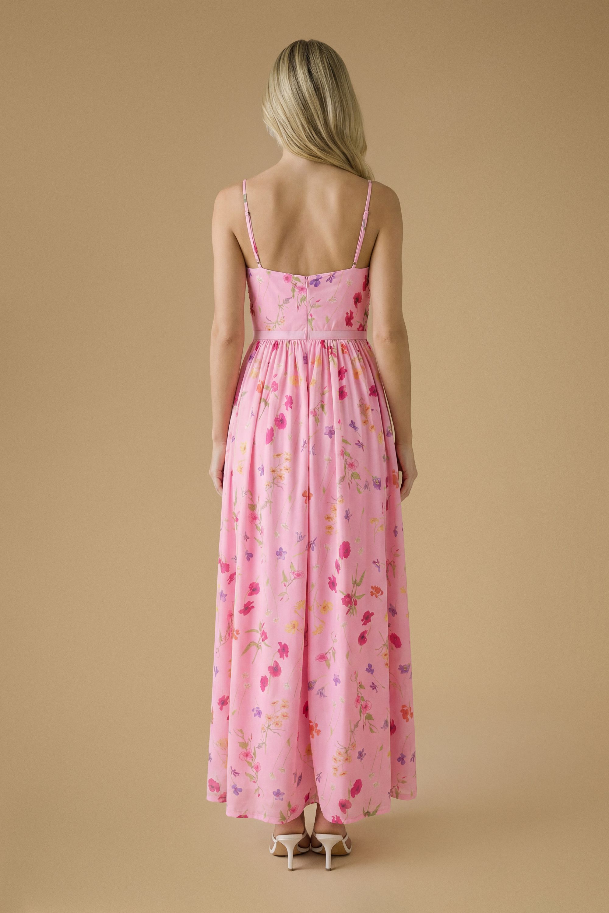 Oasis Wildflower Mesh Bandeau Maxi Dress