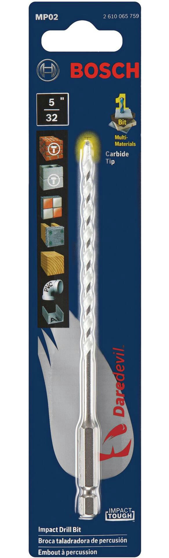 Bosch 6-in Multi Construction HSS Drill Bit for Wood, Metal, Concrete, Tile