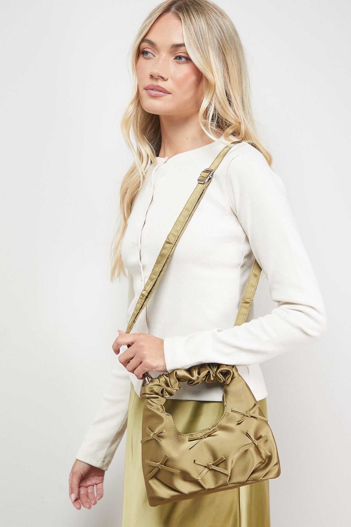 Oasis Liv Bow Detail Grab Bag