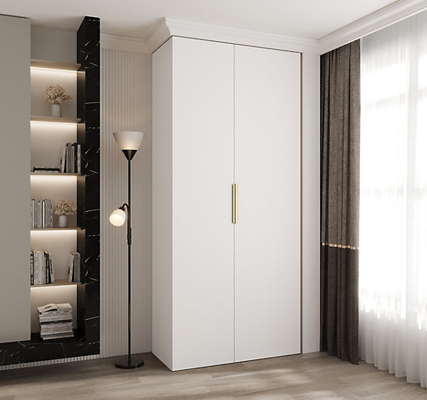 Armoire Como 4 a portes battantes H. 245 x L. 110 x P. 40, 2 portes