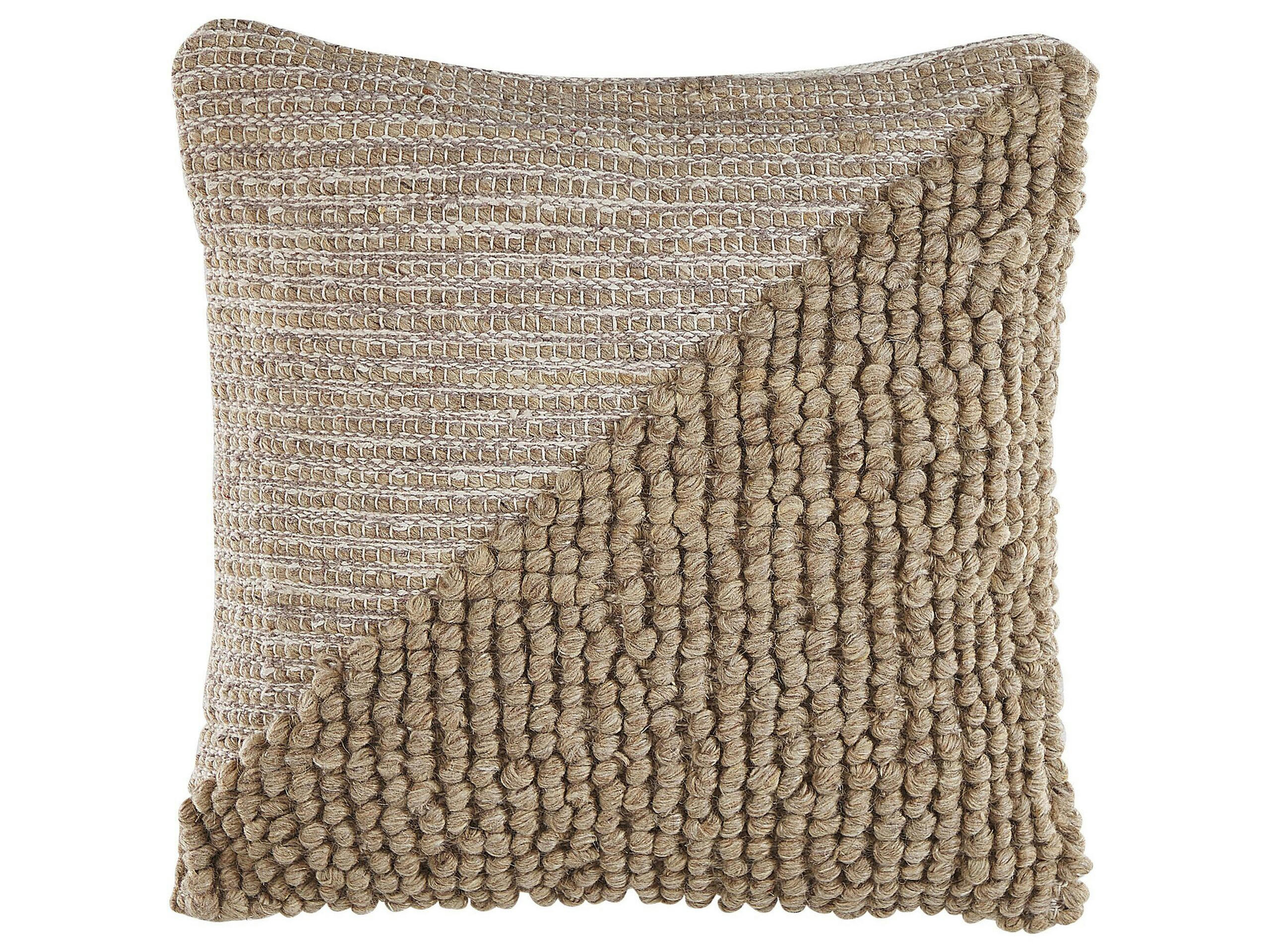 ASLANAPA - Coussin décoratif en tissu beige 45x10cm