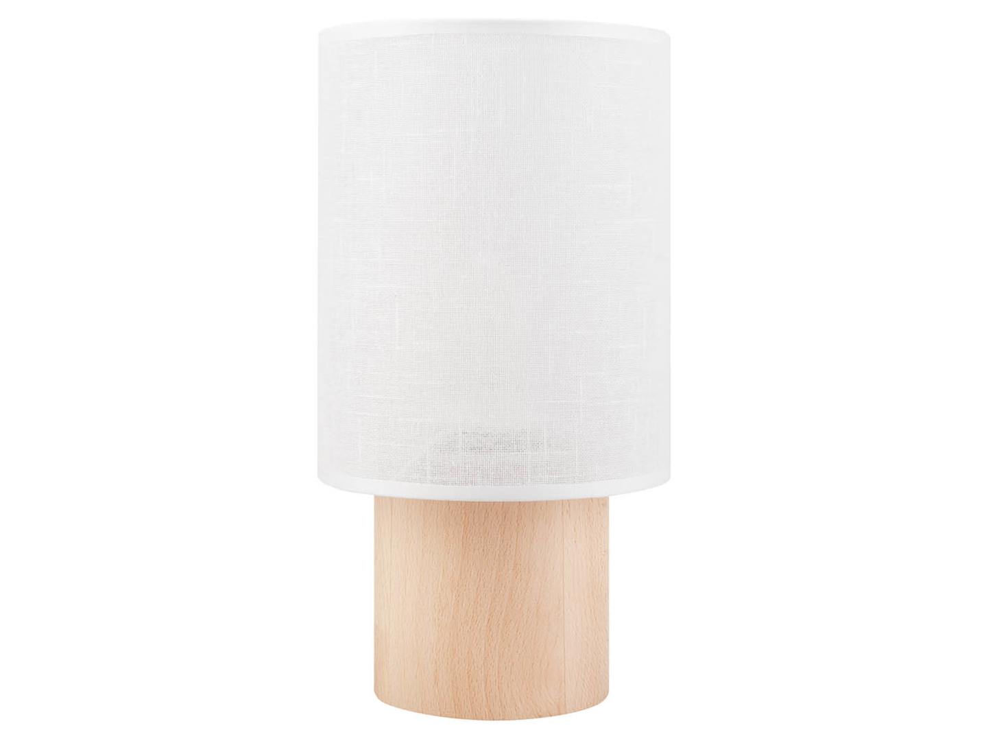 Lampa stołowa Ari Table tkaninowa biała
