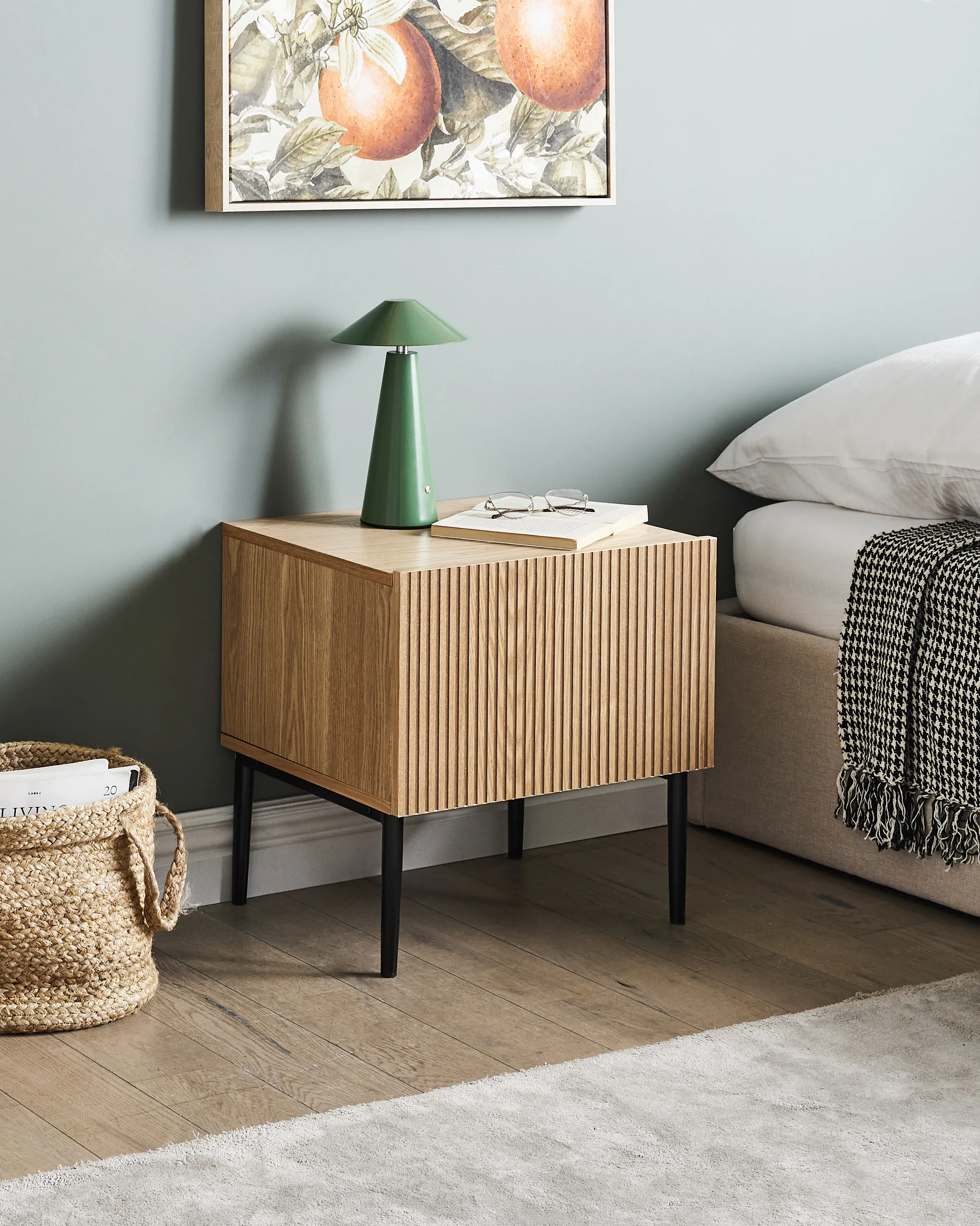 Bedside Table BLYTHE Natural Ash Wood