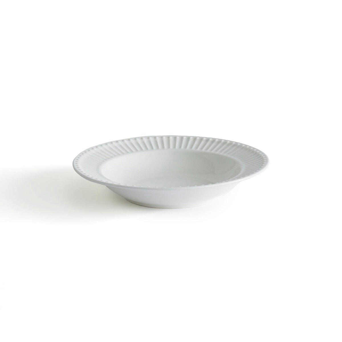 Lot de 6 assiettes creuses en porcelaine, Jewely