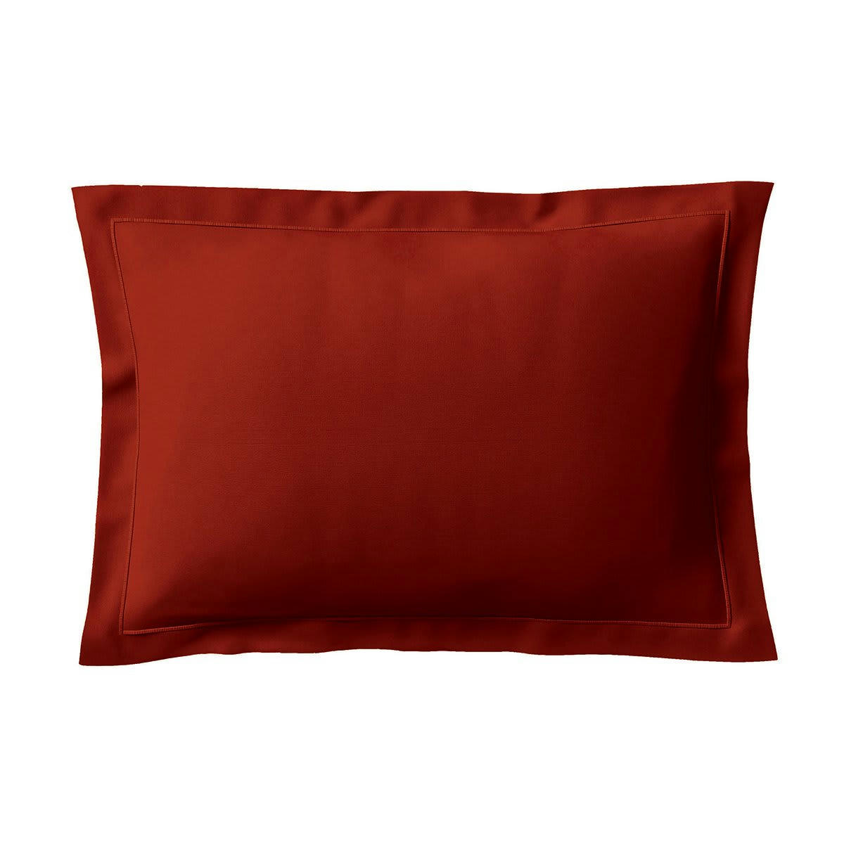 VEXIN - Taie d'oreiller coton bourgogne 50x75 cm