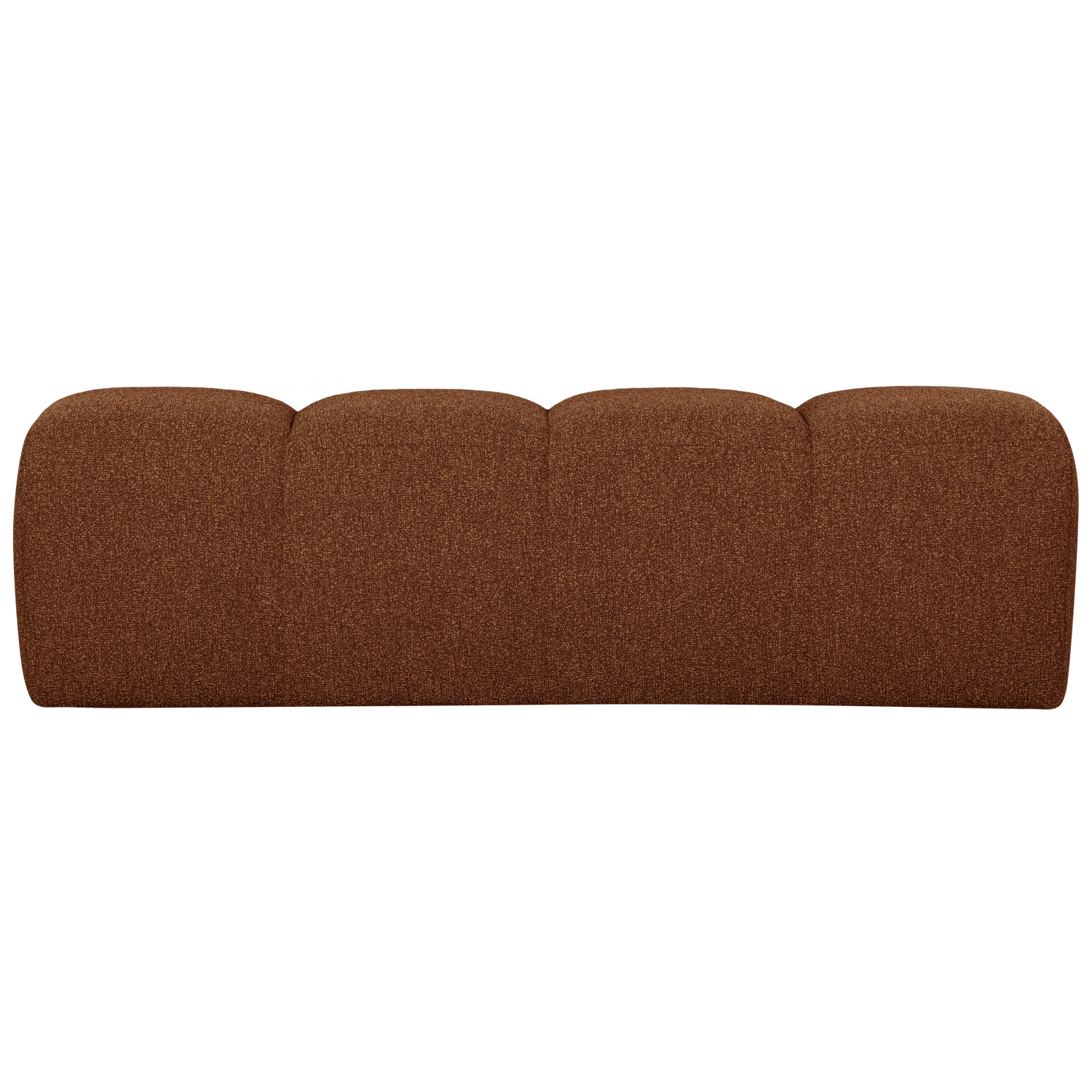 WOOOD eetbankje 164 cm Mojo - Bouclé - Roest Bruin Melange - 49x164x45