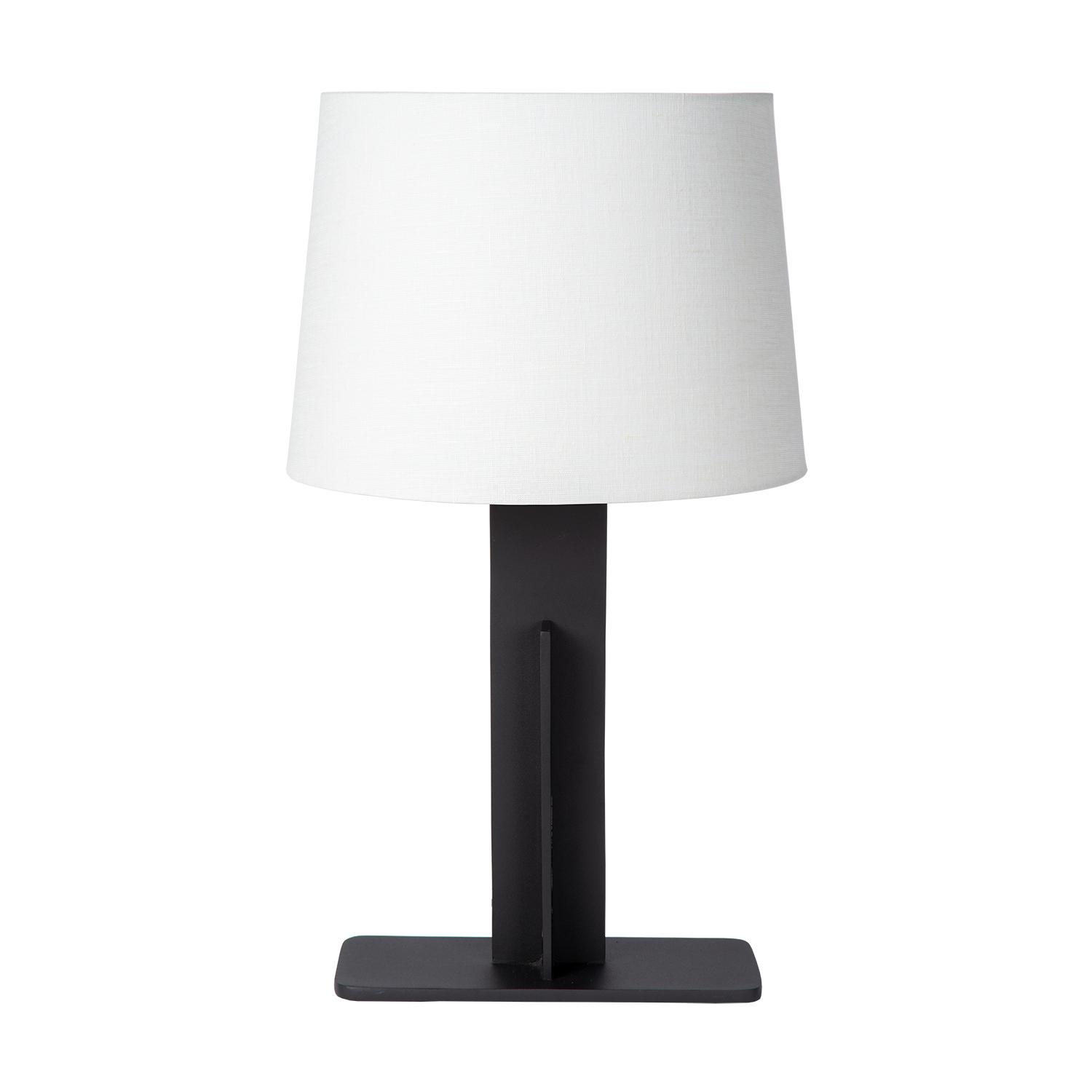 Atmooz Lulu Tafellamp - 35x35x63 cm - Zwart Wit Linnen
