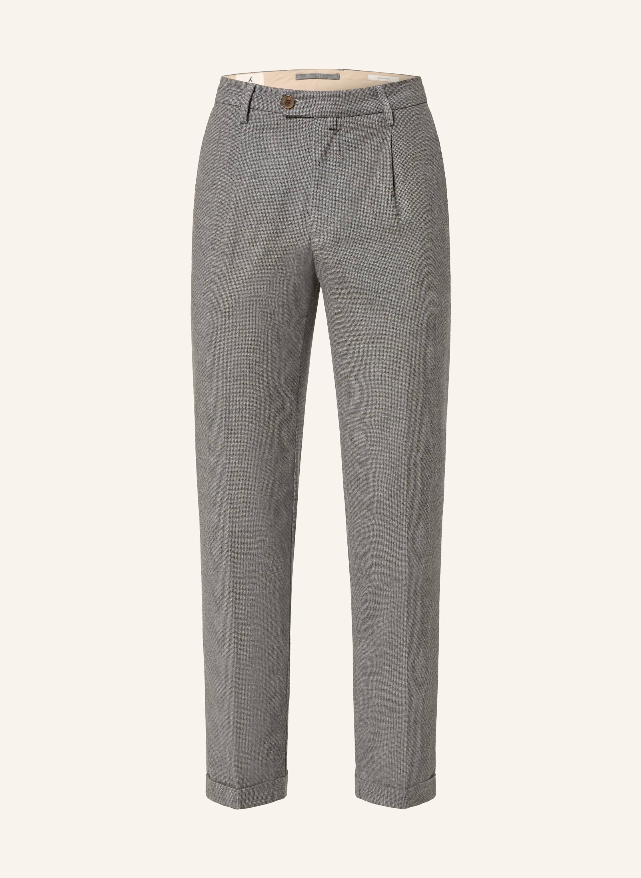 MYTHS Flanellhose Extra Slim Fit