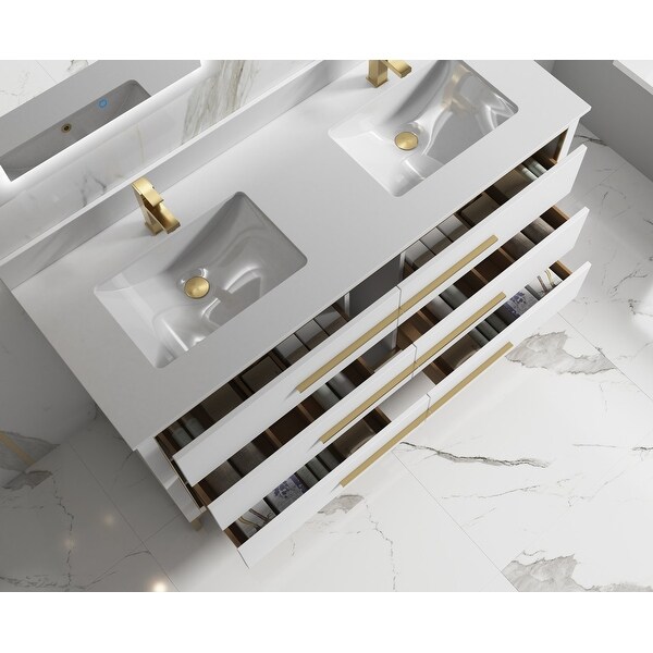 Alma Kathyia 60 Inch Double Sink Vanity