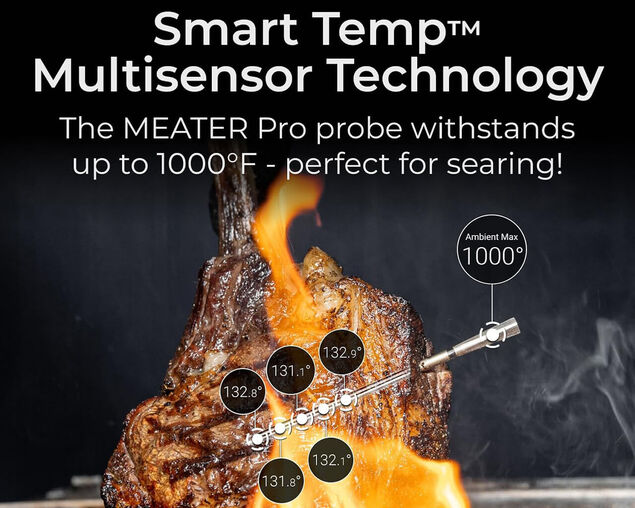 Meater Pro XL 4 Probe Wireless Smart Meat Thermometer
