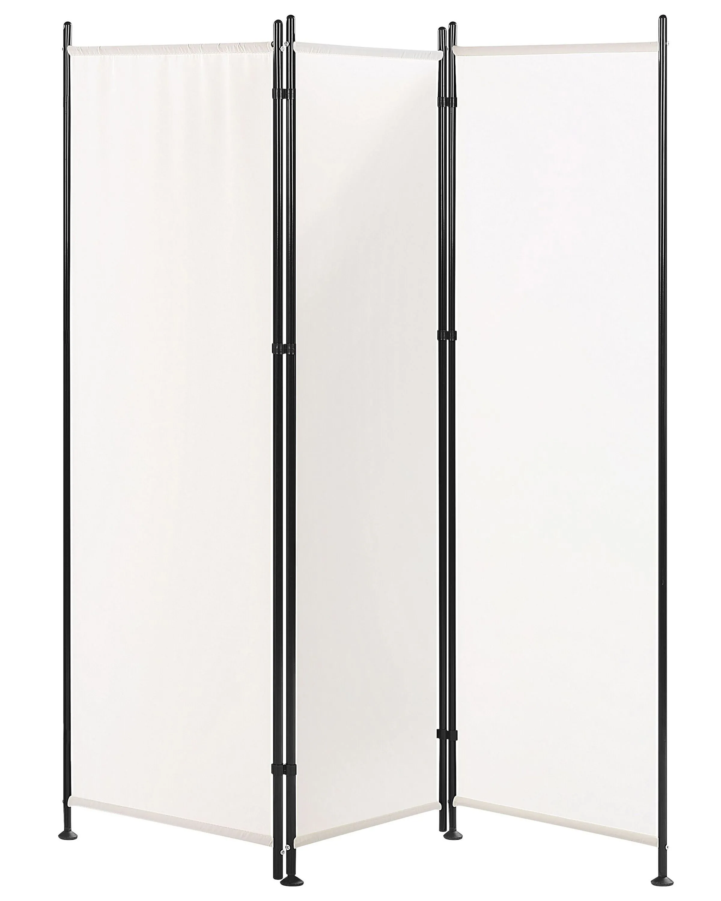 3 Panel Room Divider NARNI White 160 cm 170 cm