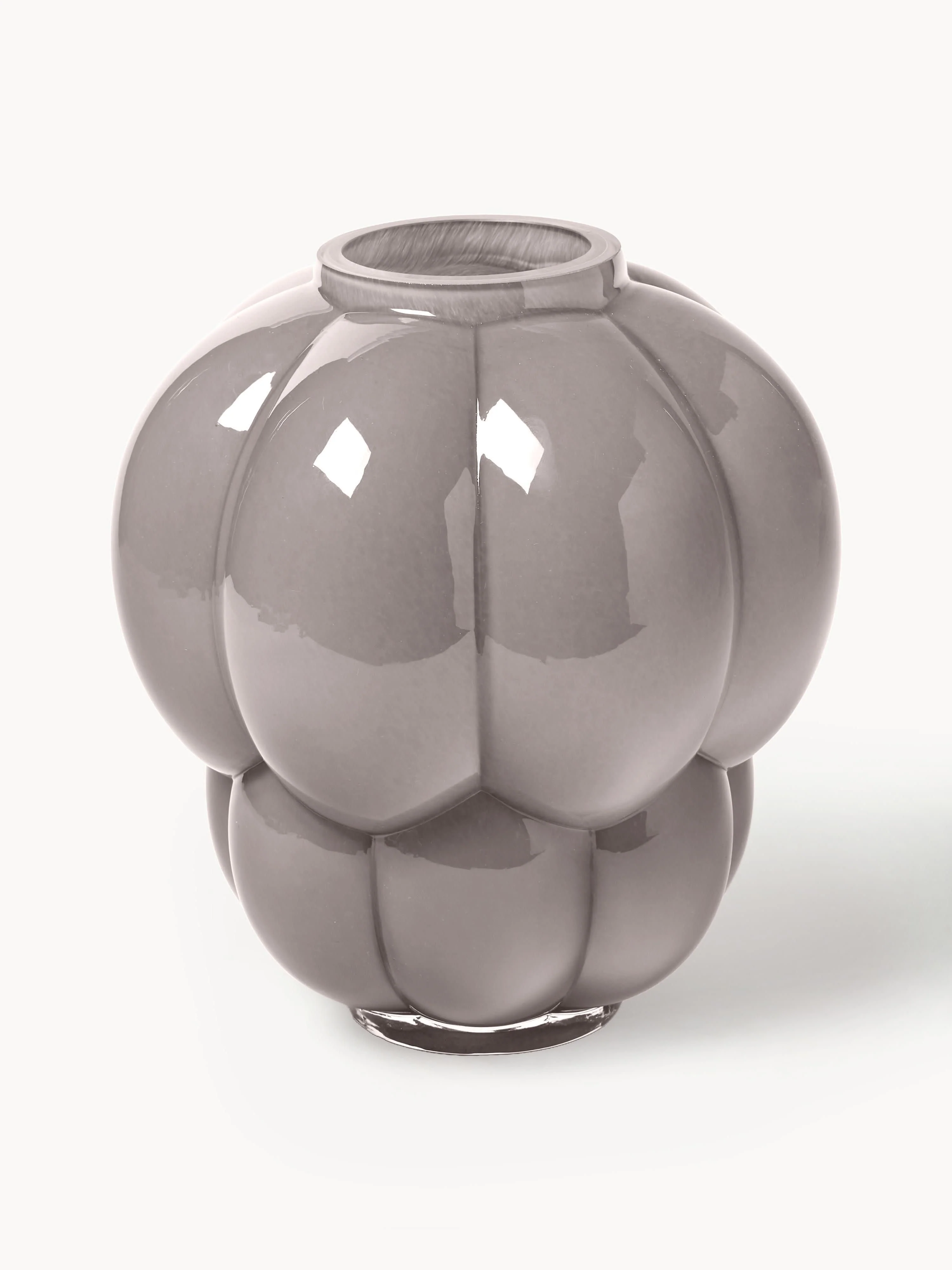 Mundgeblasene Glas-Vase Uva, H 28 cm