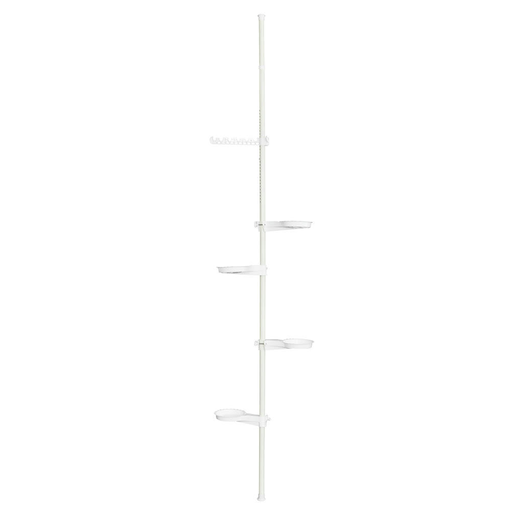 - Support de pot fleurs en plastique blanc