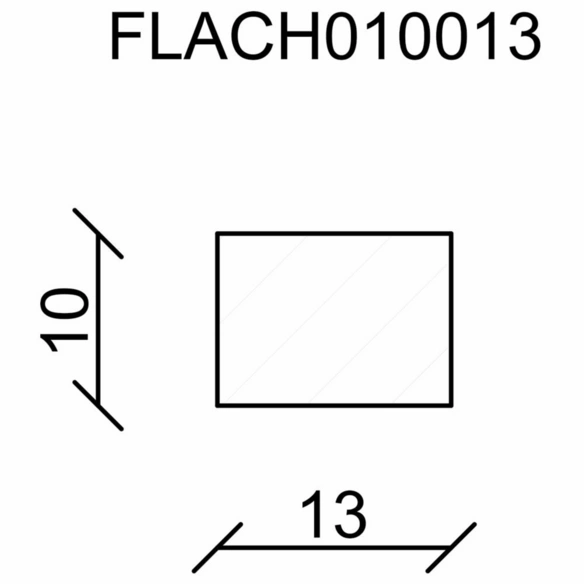 Flachleiste, Kiefernholz natur, LxHxT: 240 x 1,3 x 1 cm