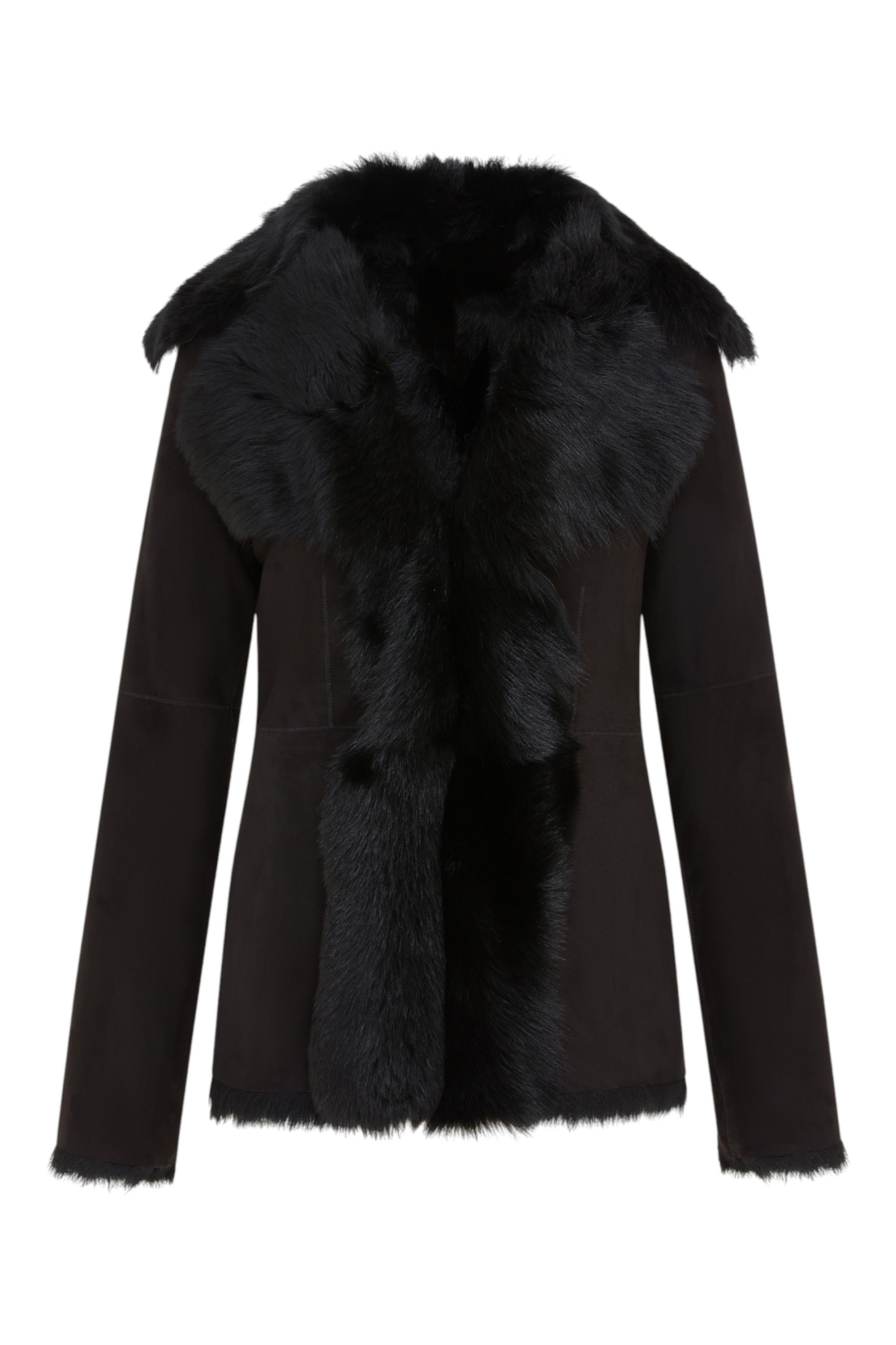 Infinity Leather Sheepskin Toscana Merino Shearling Suede Leather Jacket-Siena