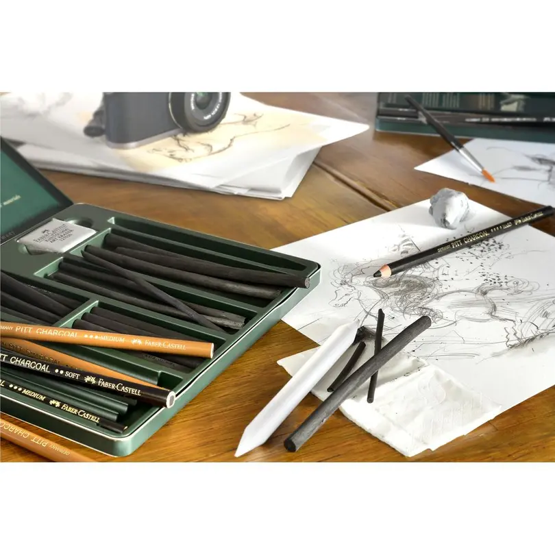 Bleistift 10-teilig Charcoal Pitt