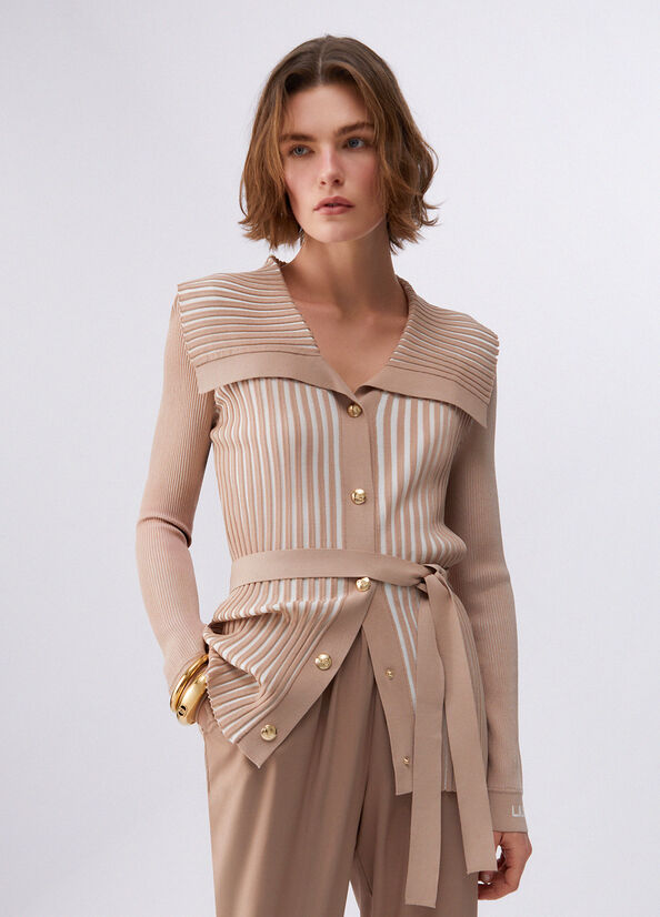 Cardigan con cintura