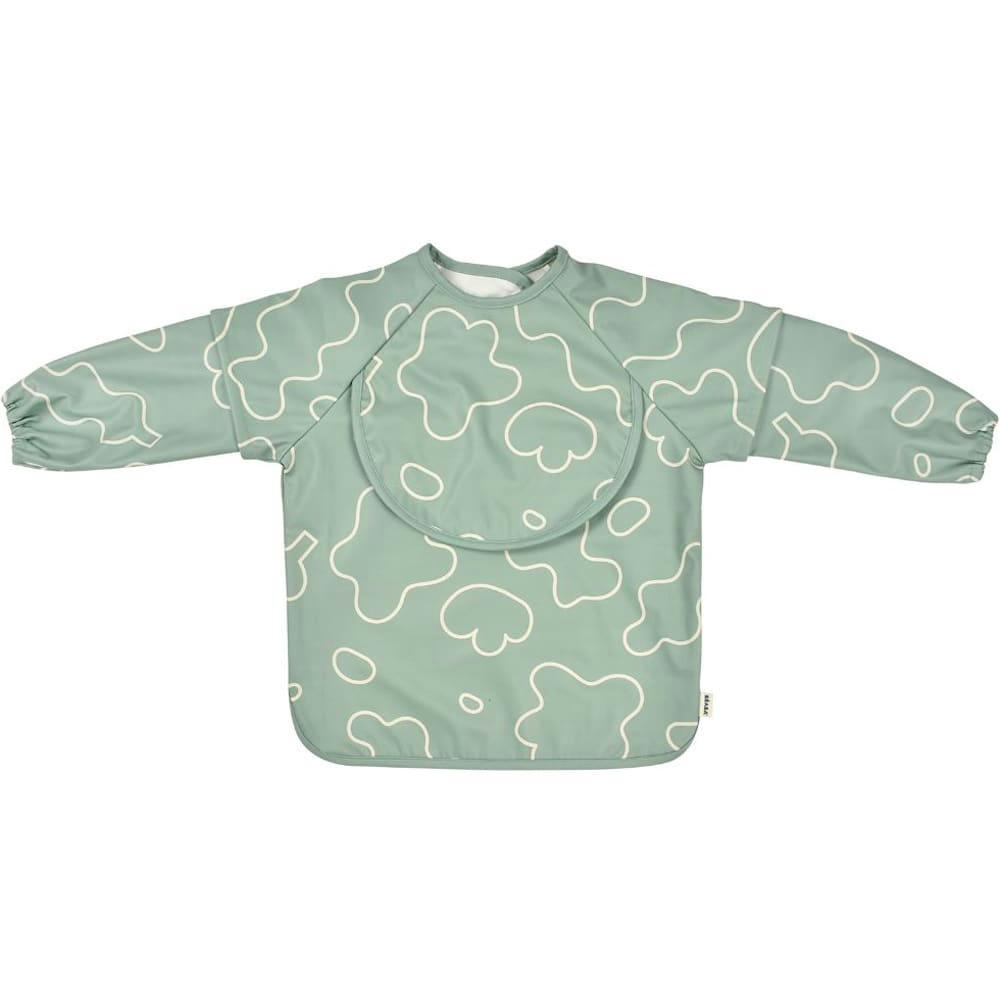 APPRENTISSAGE REPAS - Bavoir à manches évolutif et 2 en 1 vert sauge