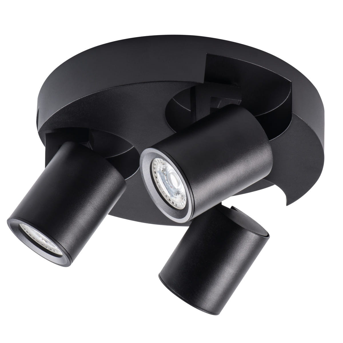 Lampa sufitowa czarna LAURIN 3xGU10x35W wym: 11x22x22 cm Kanlux