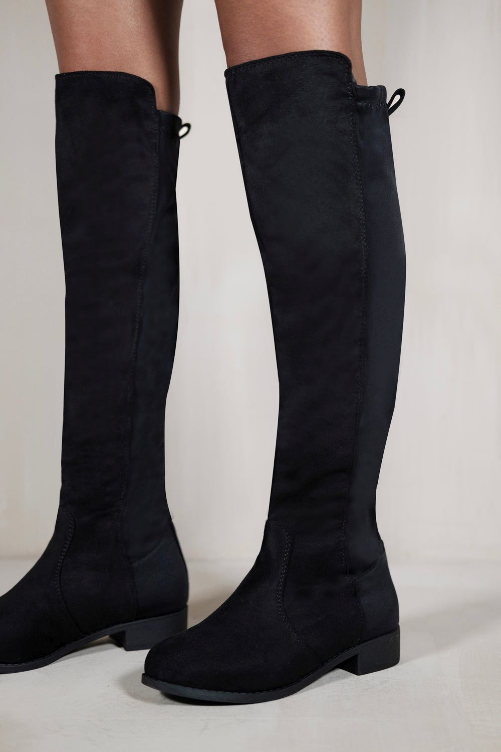 Where's That From Diem' Over The Knee Pull On Boots With Low Heel