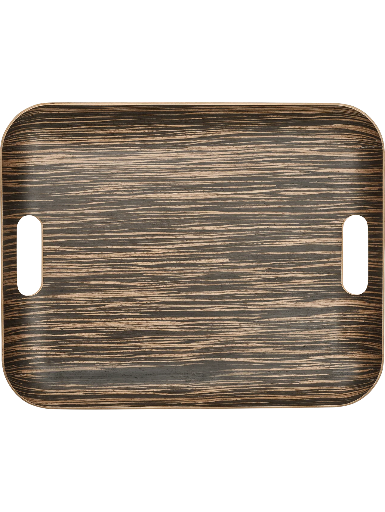 holztablett rechteckig, ebony