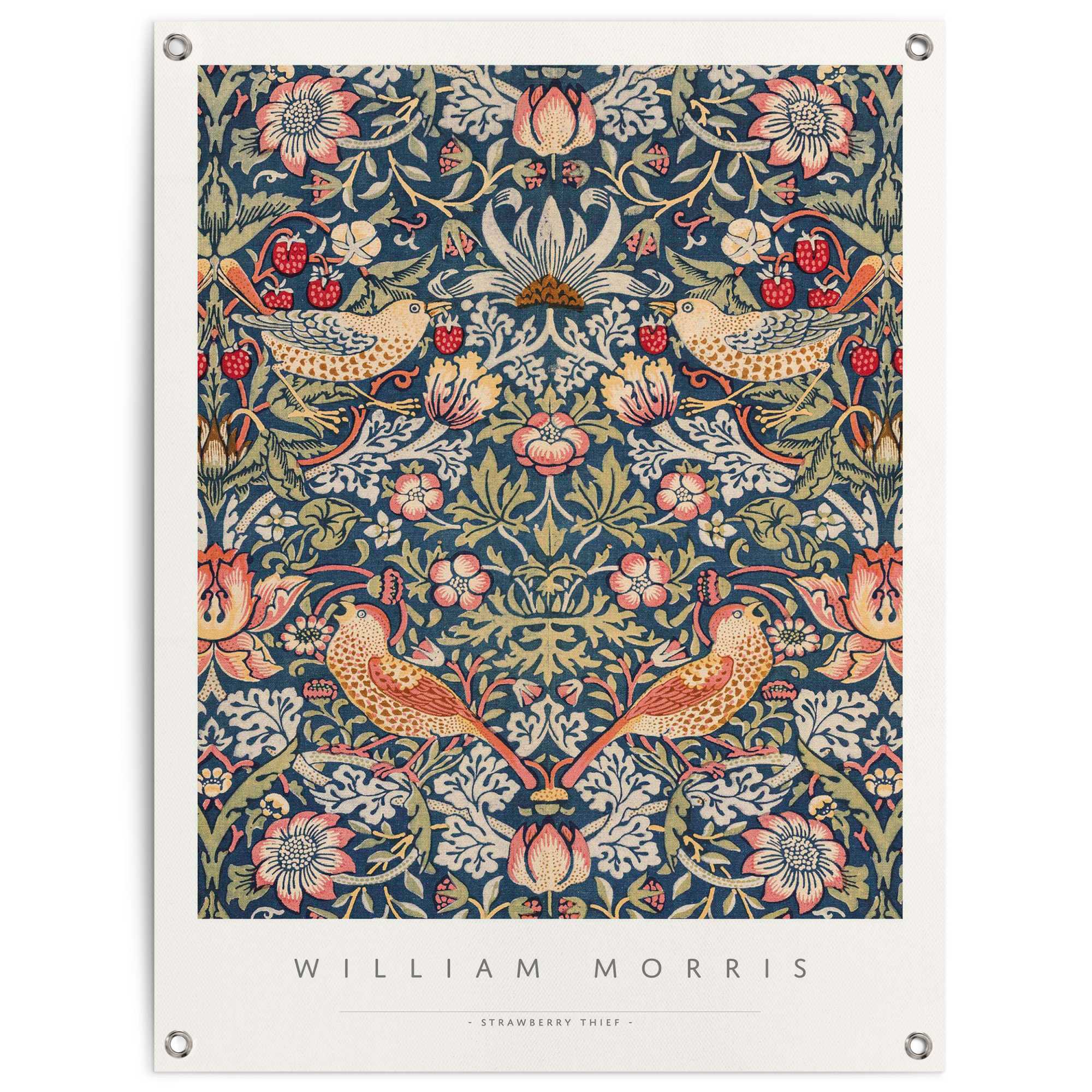 Reinders - William Morris Strawberry thief - Tuinposter 80x60cm