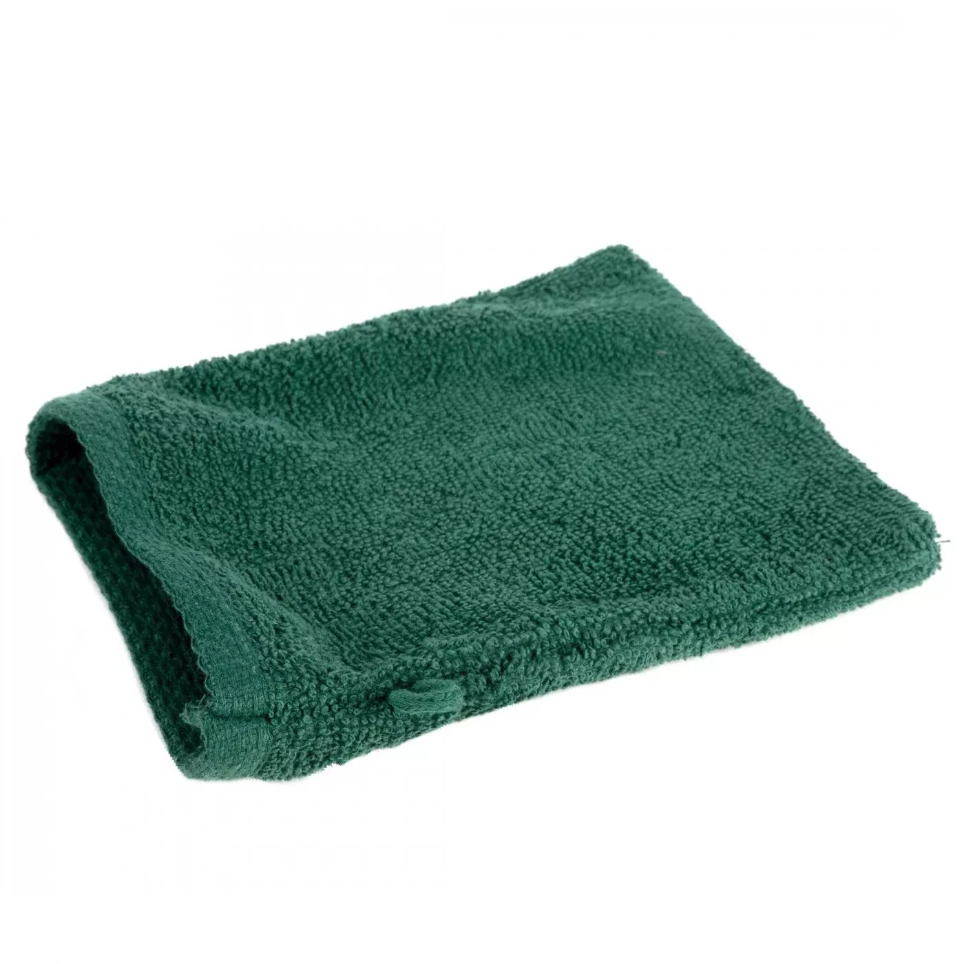 Myjka do kąpieli 16x21 cm bawełniana kolor ciemnozielony 400 g/m2 GŁADKI 1