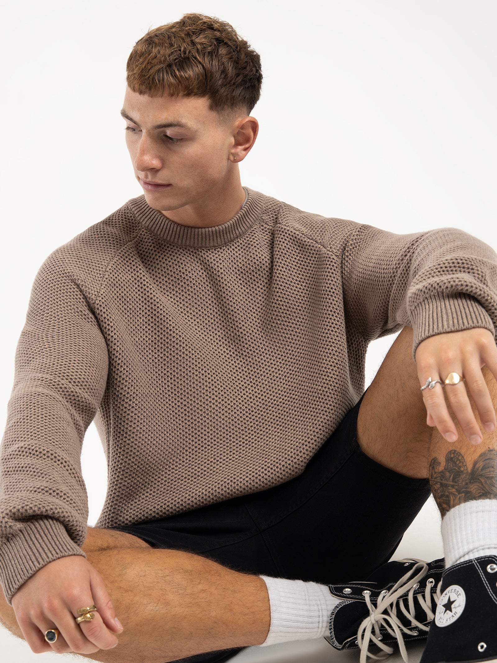 Dorian Raglan Knit Sweater