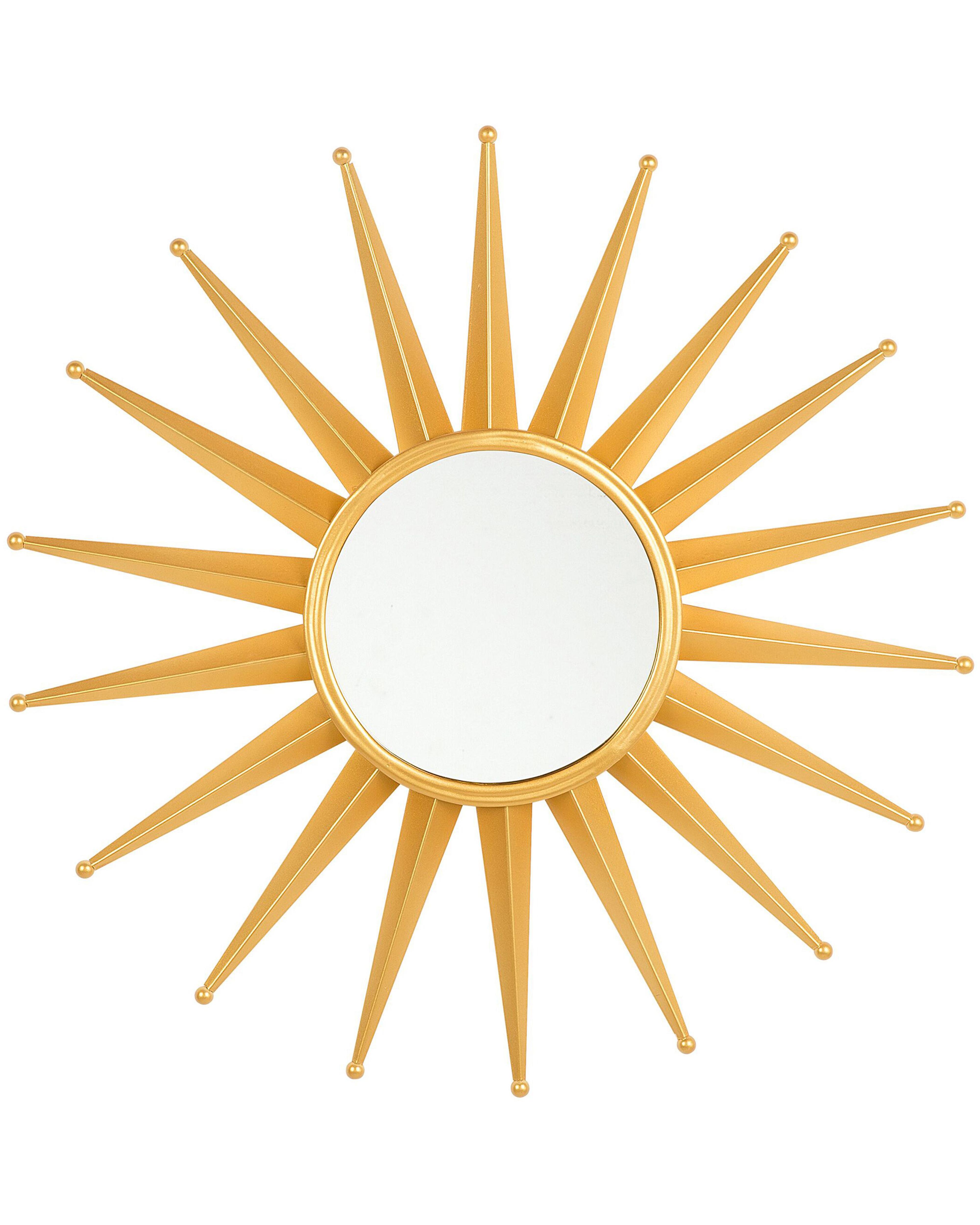 Wall Mirror PERELLI 60 cm 60 cm Metal Gold